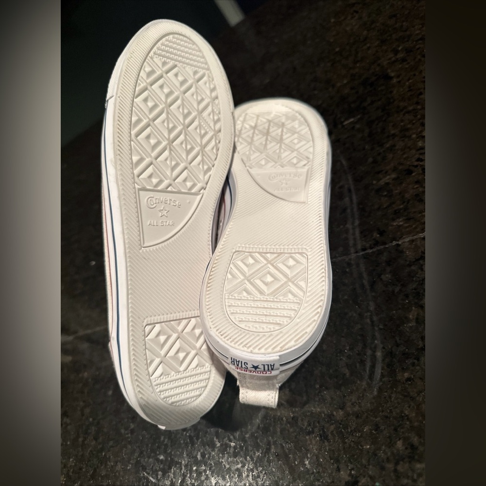 Converse All Star Ballet White Canvas Slip-On Sneakers 9 - Picture 7 of 9
